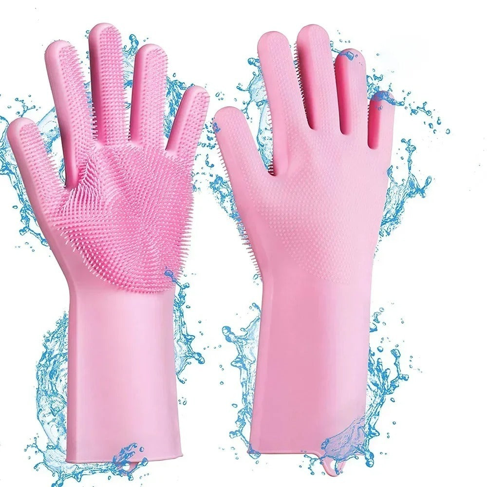 Magic Silicone Dishwashing Gloves