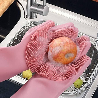 Magic Silicone Dishwashing Gloves