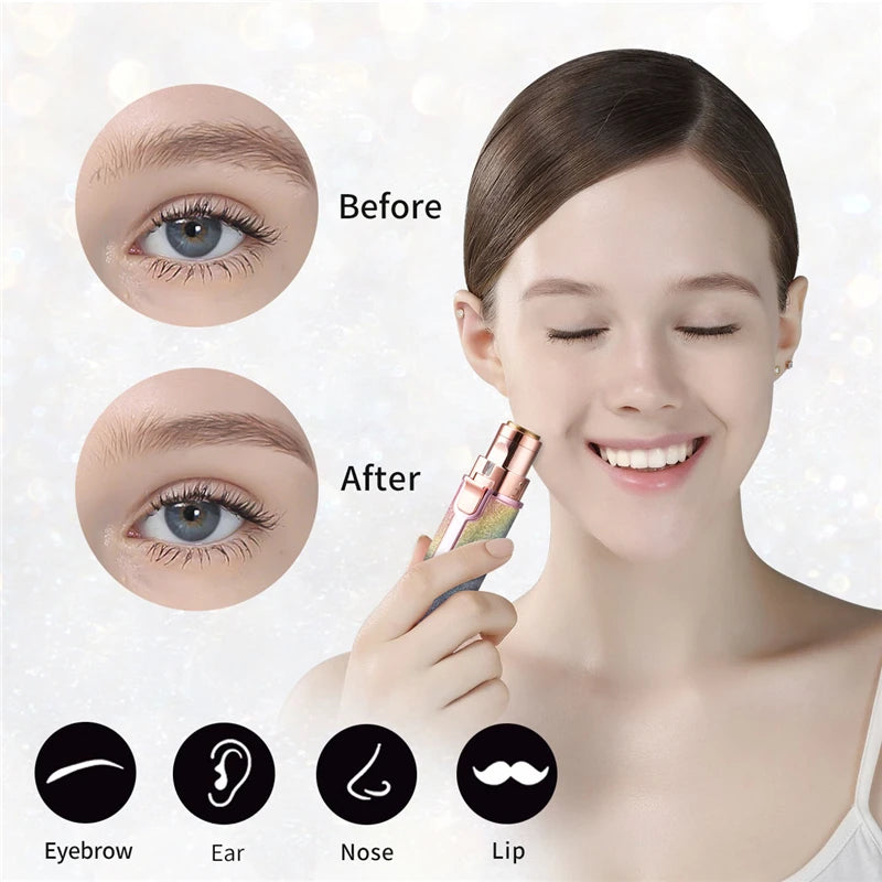 2-in-1 Electric Eyebrow Trimmer