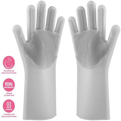 Magic Silicone Dishwashing Gloves