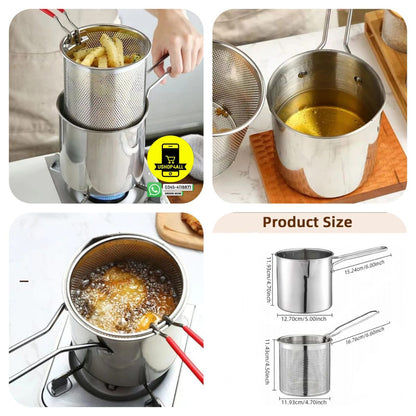 Stainless Steel Deep Fryer Pot
