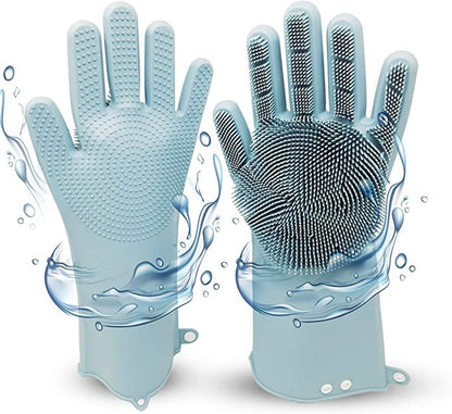 Magic Silicone Dishwashing Gloves