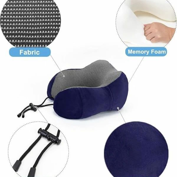 Premium Memory Foam Travel Neck Pillow