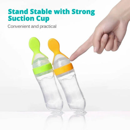 Silicone Baby Spoon Feeding Bottle